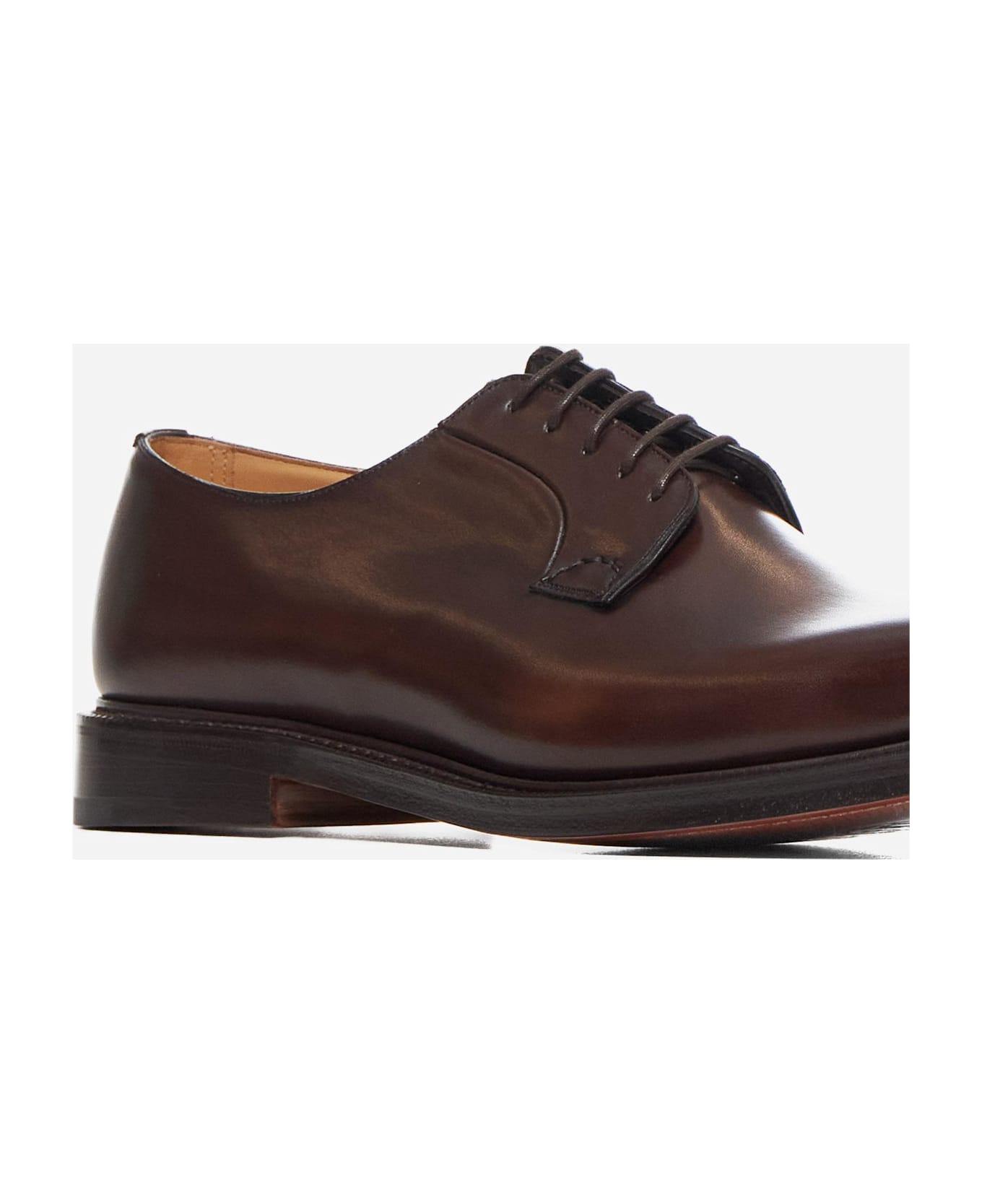 Church's Shannon Leather Derby Shoes - ebony