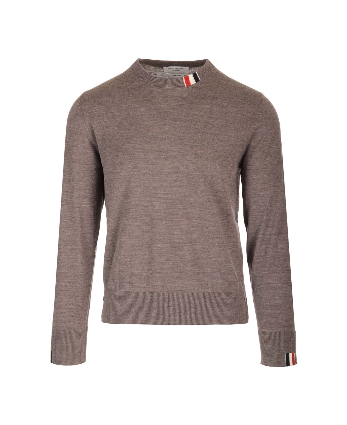 Thom Browne Relaxed-fit Crew Neck Pullover - brown ニットウェア