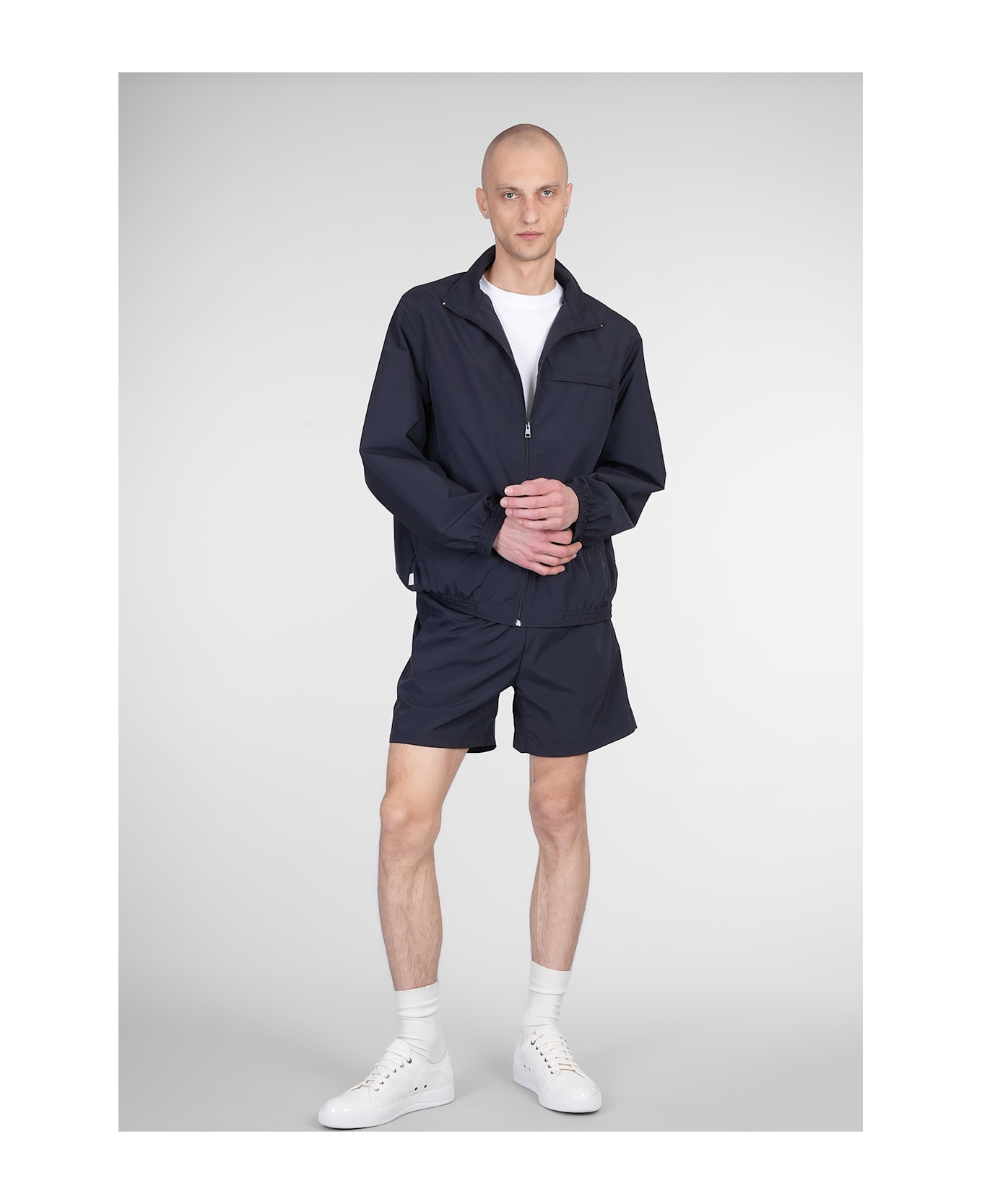 Lanvin Shorts In Blue Polyester - blue