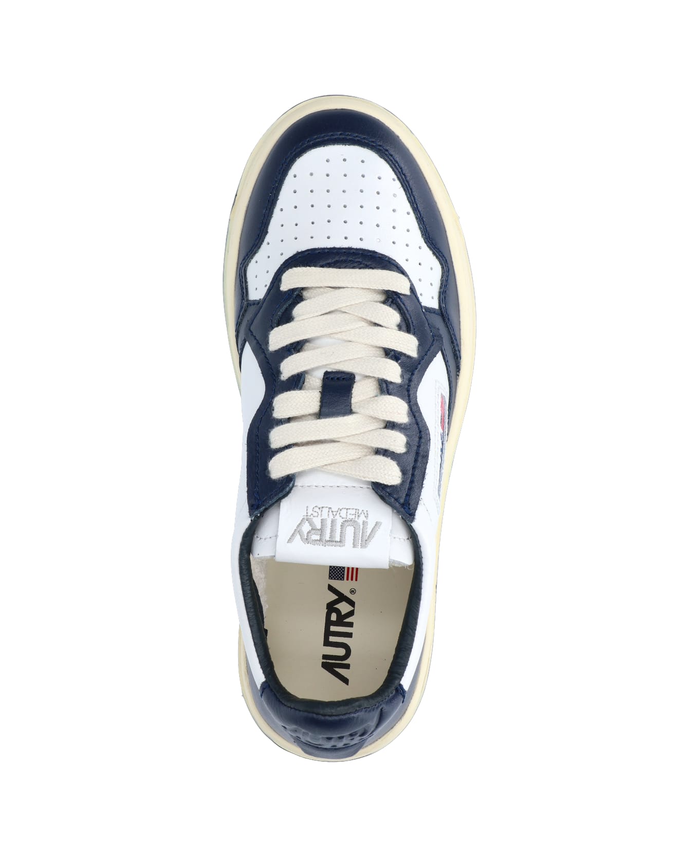 Autry Medalist Low Leather Sneakers - Blue