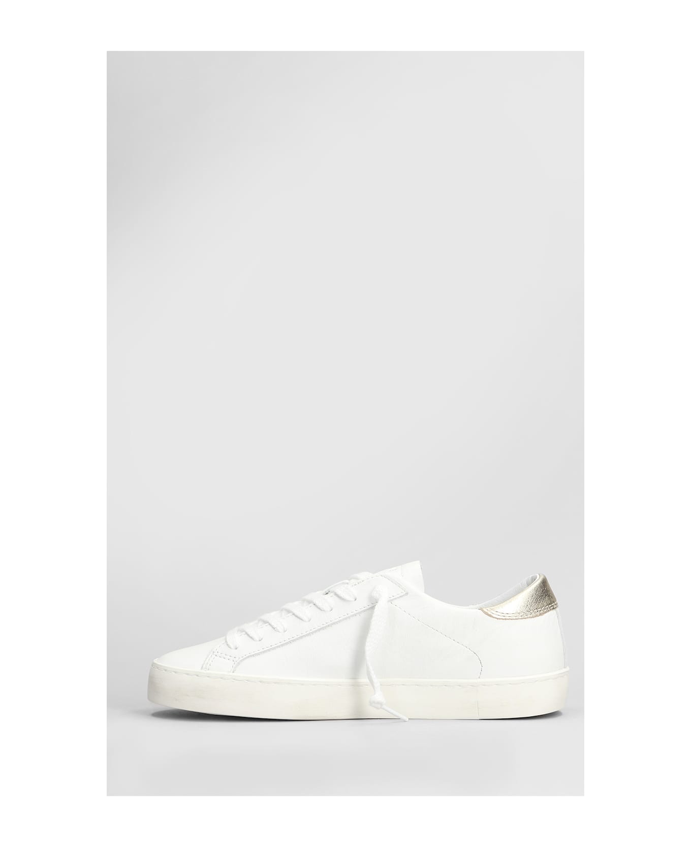 D.A.T.E. Hill Low Sneakers In White Leather - White