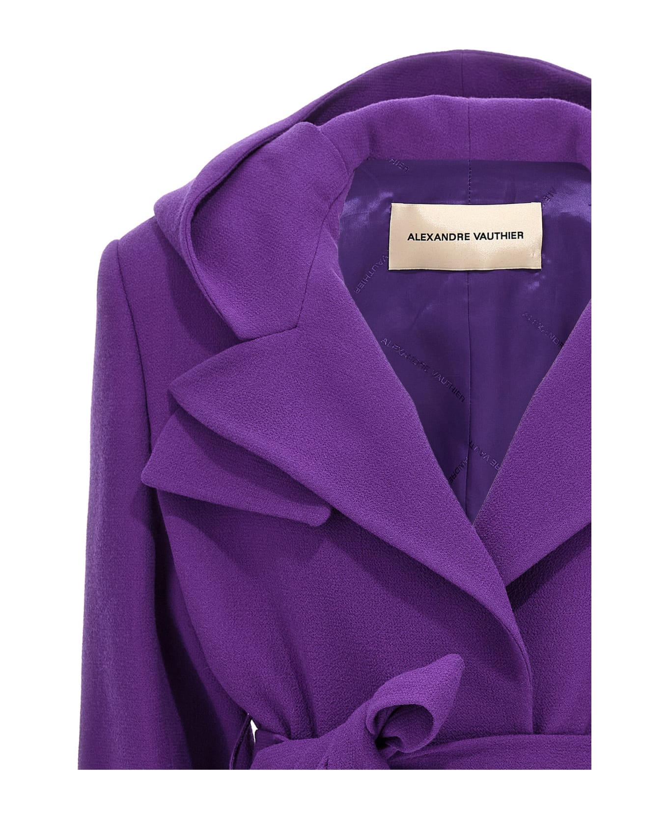 Alexandre Vauthier Cropped Blazer - Purple