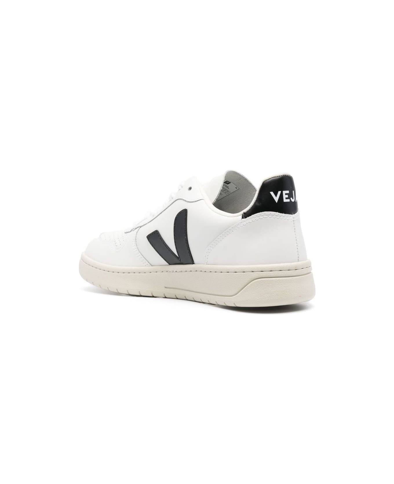 Veja 'v10' White Low-top Sneakers With Logo In Vegan Leather Man Veja - White