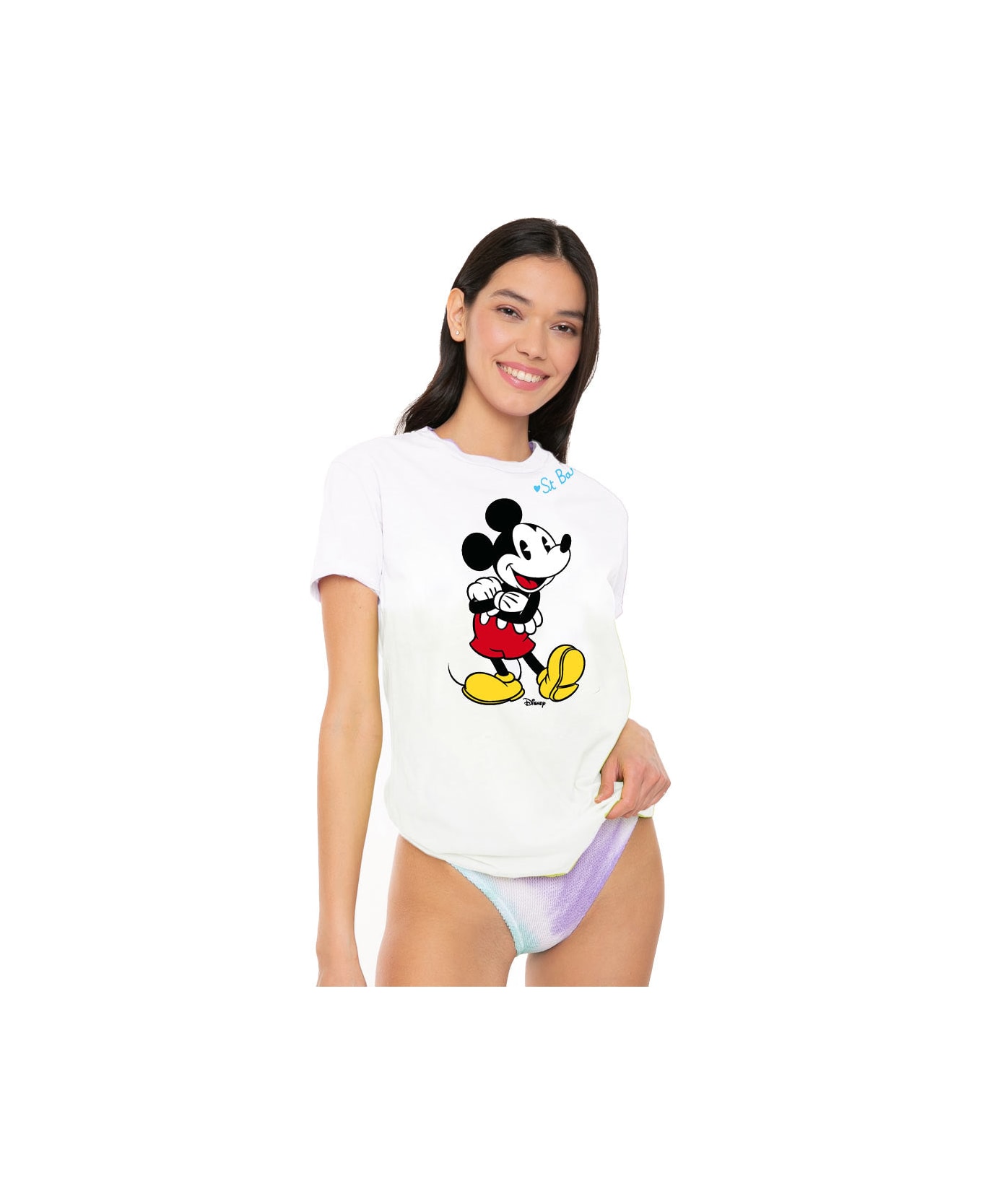 MC2 Saint Barth Mickey Mouse T-shirt With Embroidery, Disney® Special  Edition