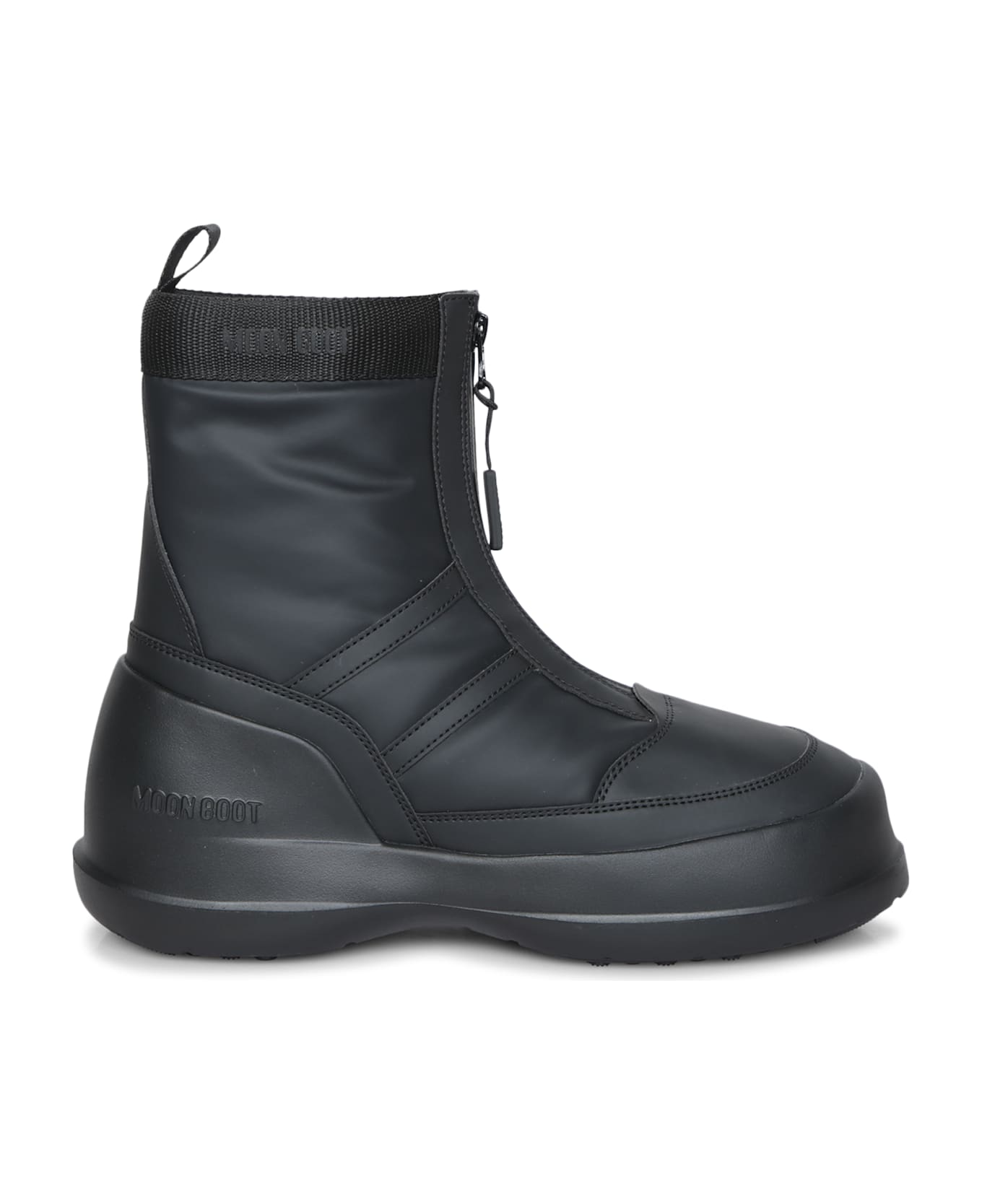 Moon Boot Luna Zip Black Ankle Boots - Black