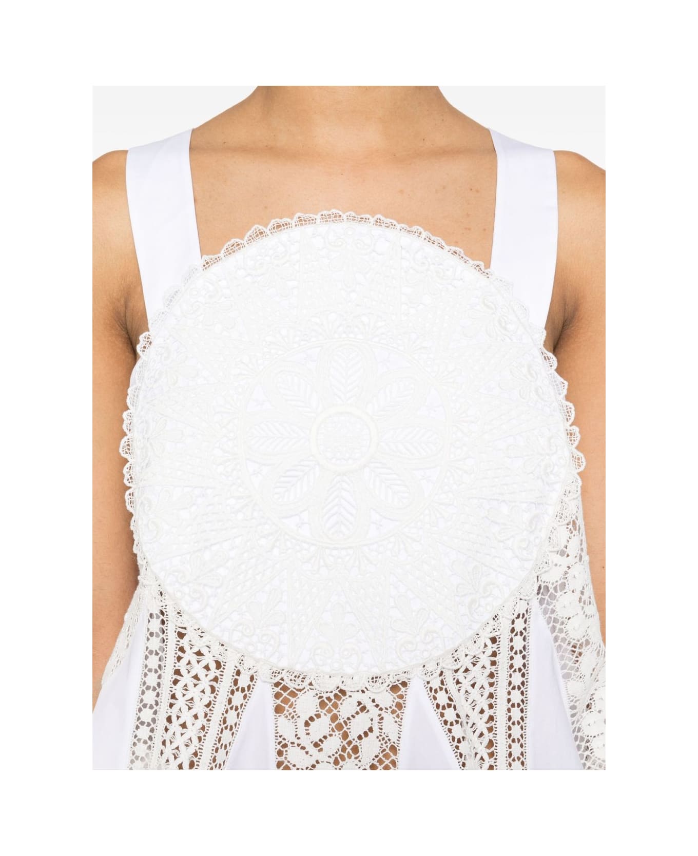 Loewe Embroidered Cotton Top - White