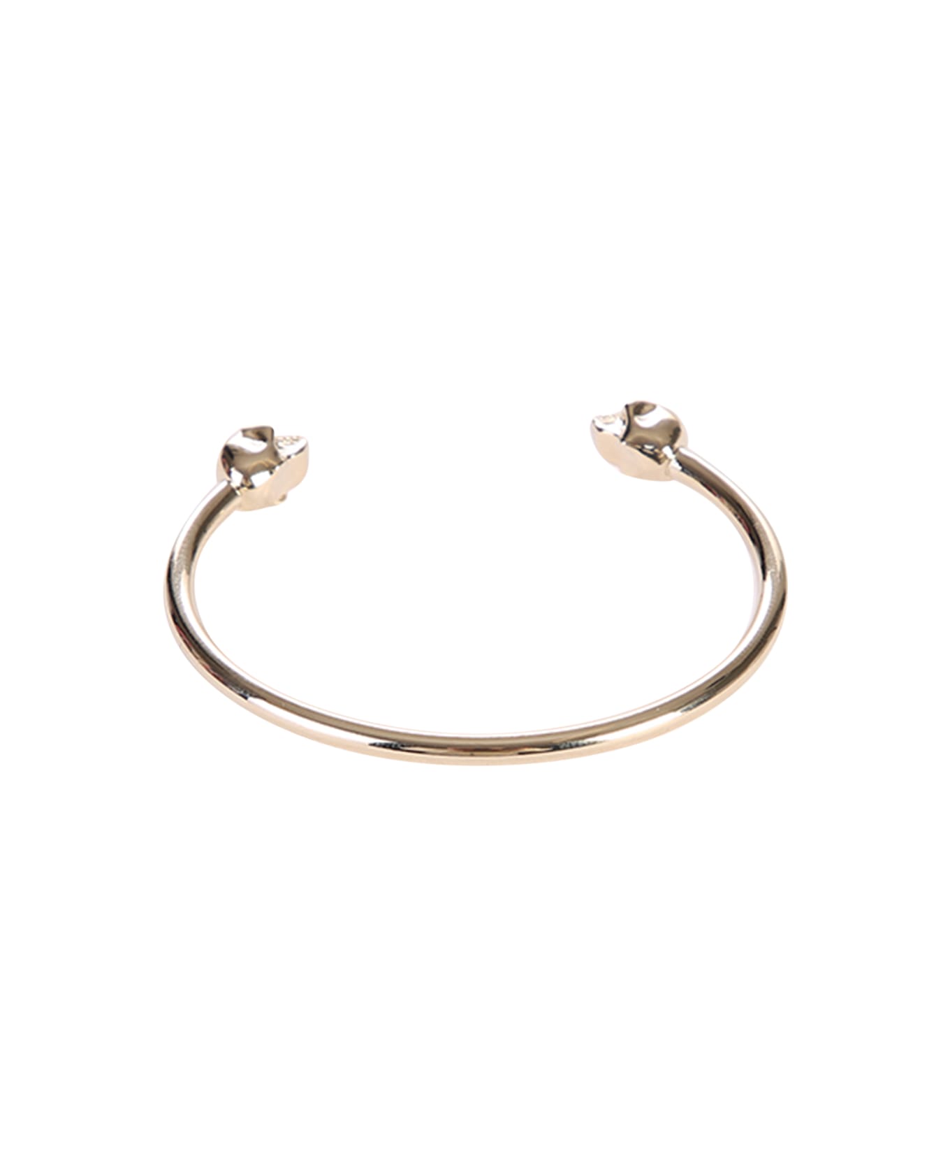 Alexander McQueen Gold Twin Skull Bracelet - Metallic