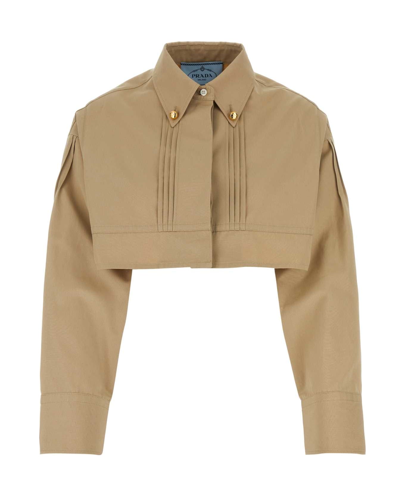 Prada Beige Poplin Shirt - CORDA