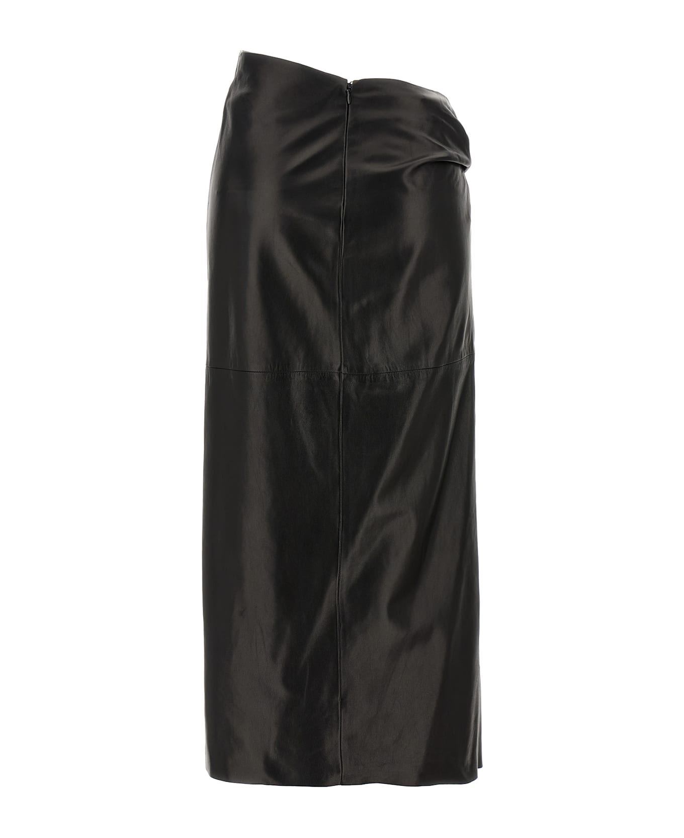 Alberta Ferretti Plongé Nappa Skirt - Black   スカート