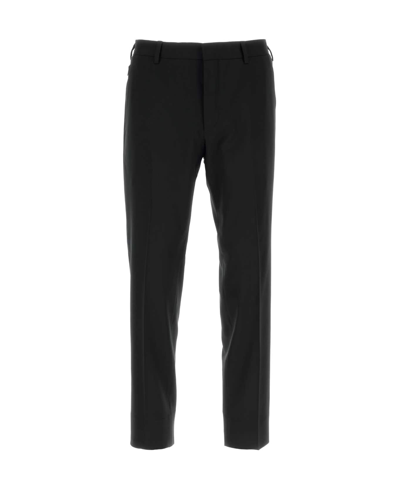 Prada Black Stretch Wool Pant - NERO