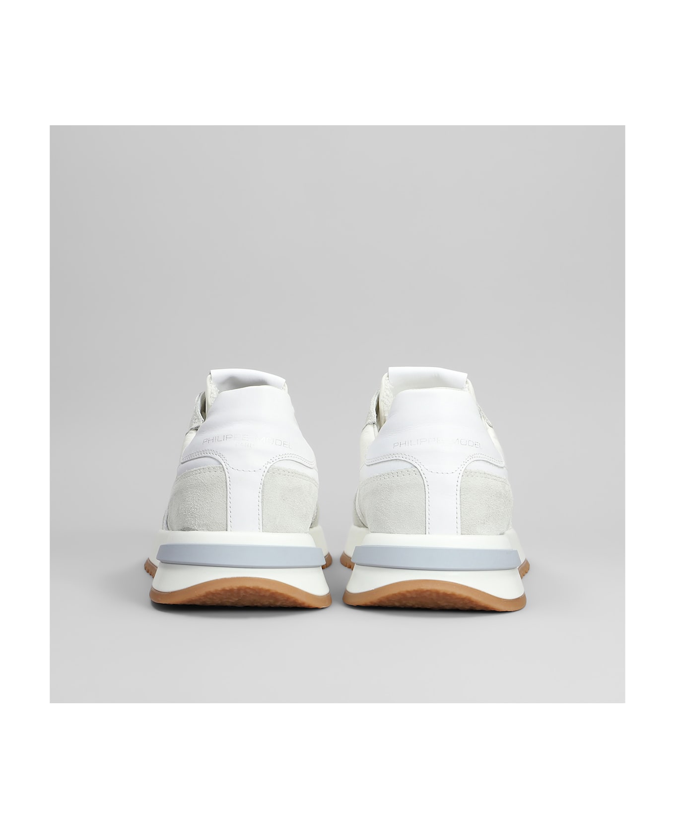 Philippe Model Tropez 2.1 Sneakers In White Suede And Fabric - white
