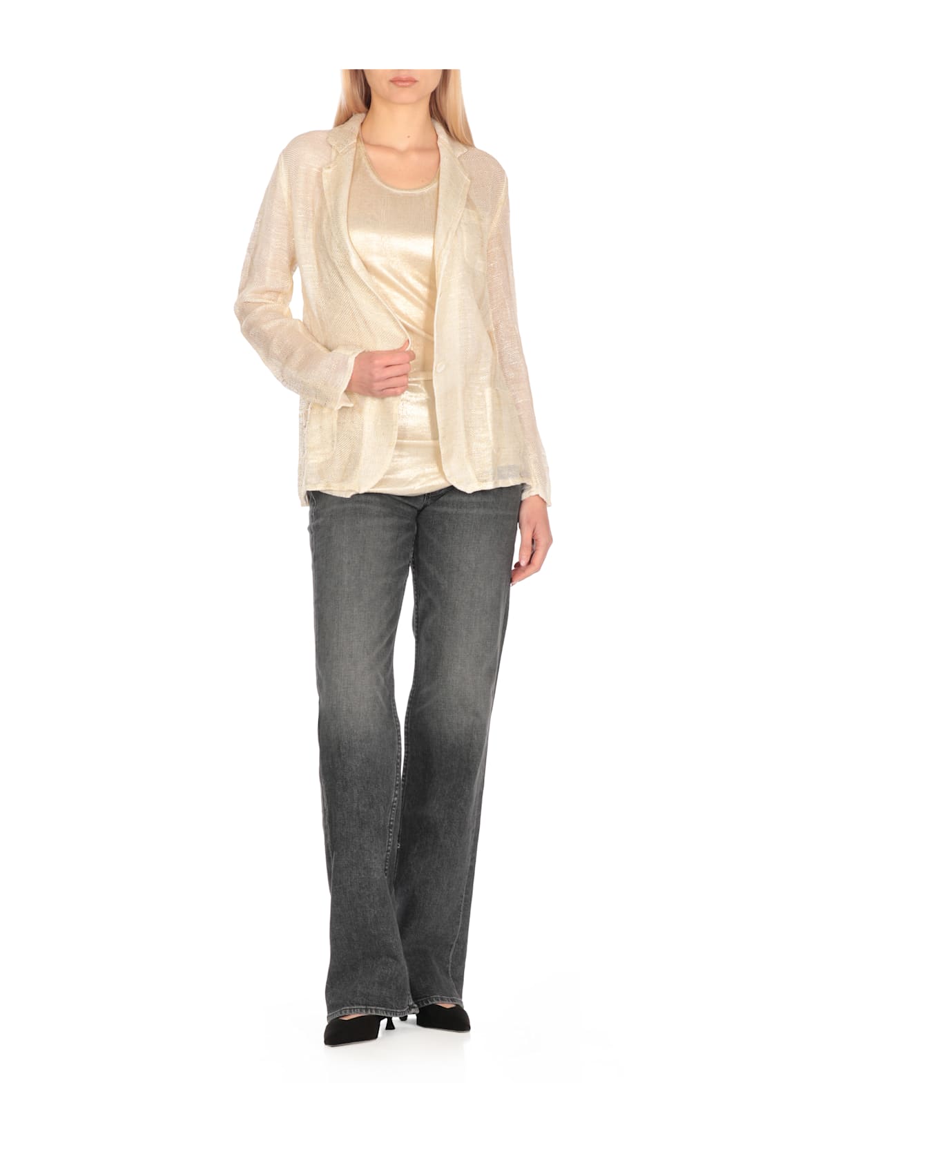 Avant Toi Line Blazer - Golden