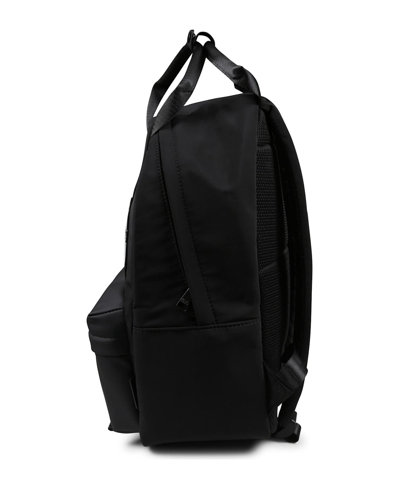 Karl Lagerfeld Kids Black Backpack For Kids With Choupette And Karl Lagerfeld - Black