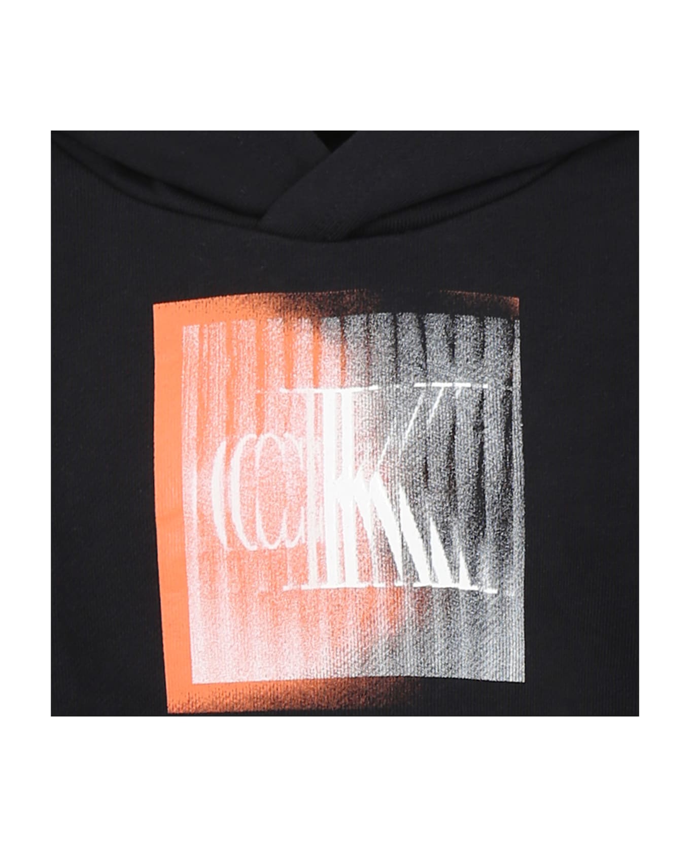 Calvin Klein Black Sweatshirt For Boy With Logo - Black