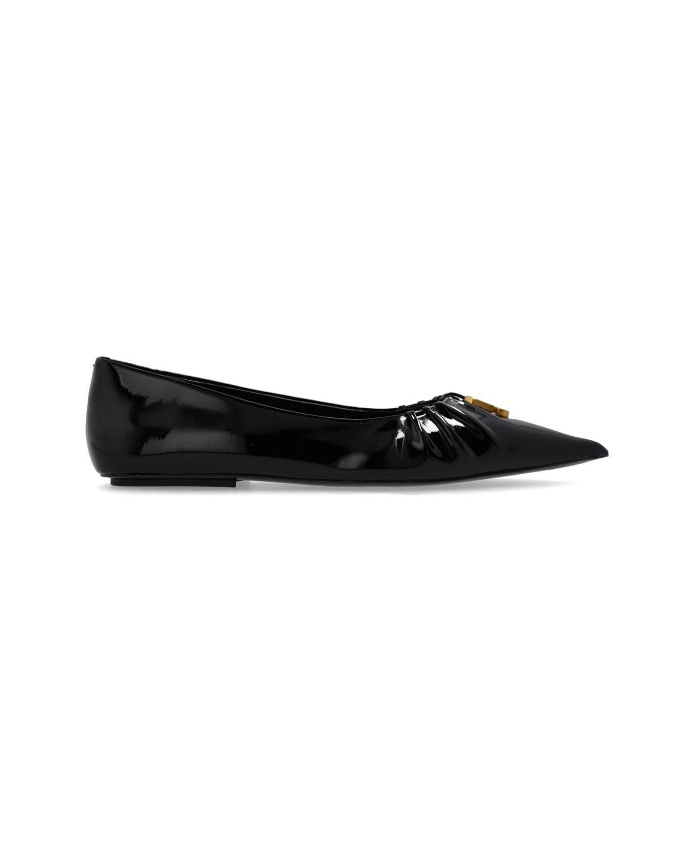Marc Jacobs The Ali Pointed-top Ballerinas - Black