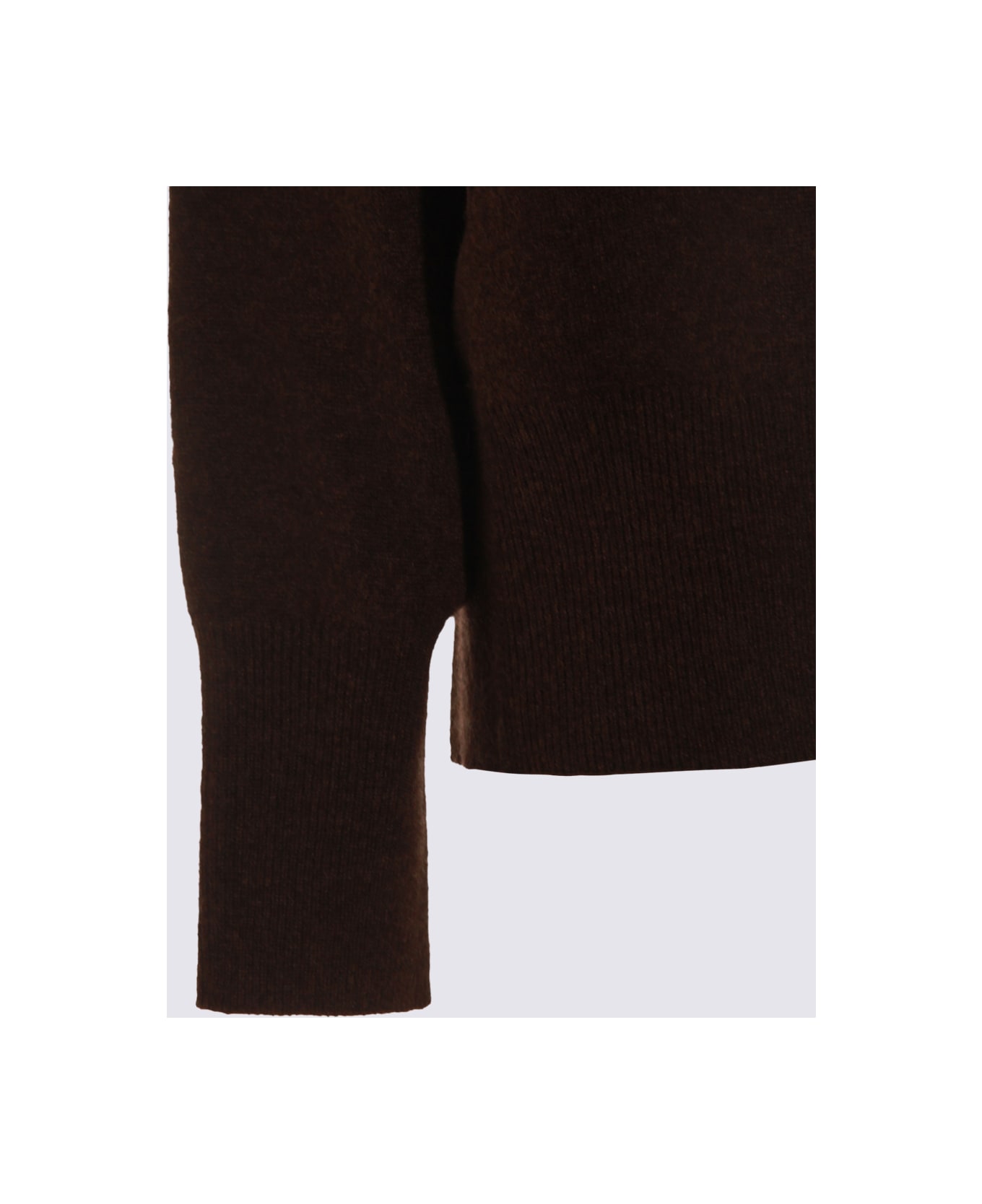 The Row Brown Cashmere Knitwear - BROWN MELANGE