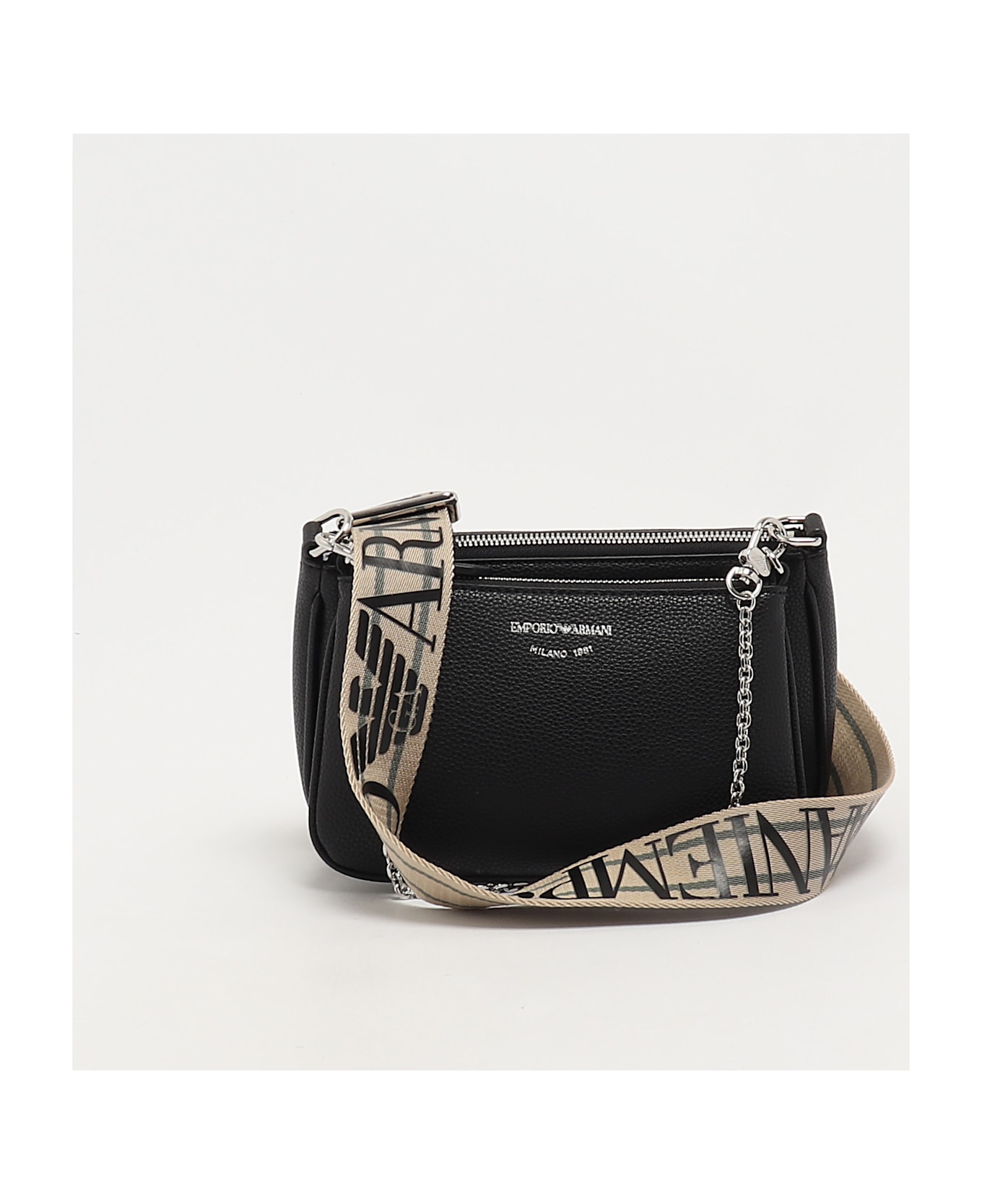 Emporio Armani Pvc Tote - NERO-ROSA
