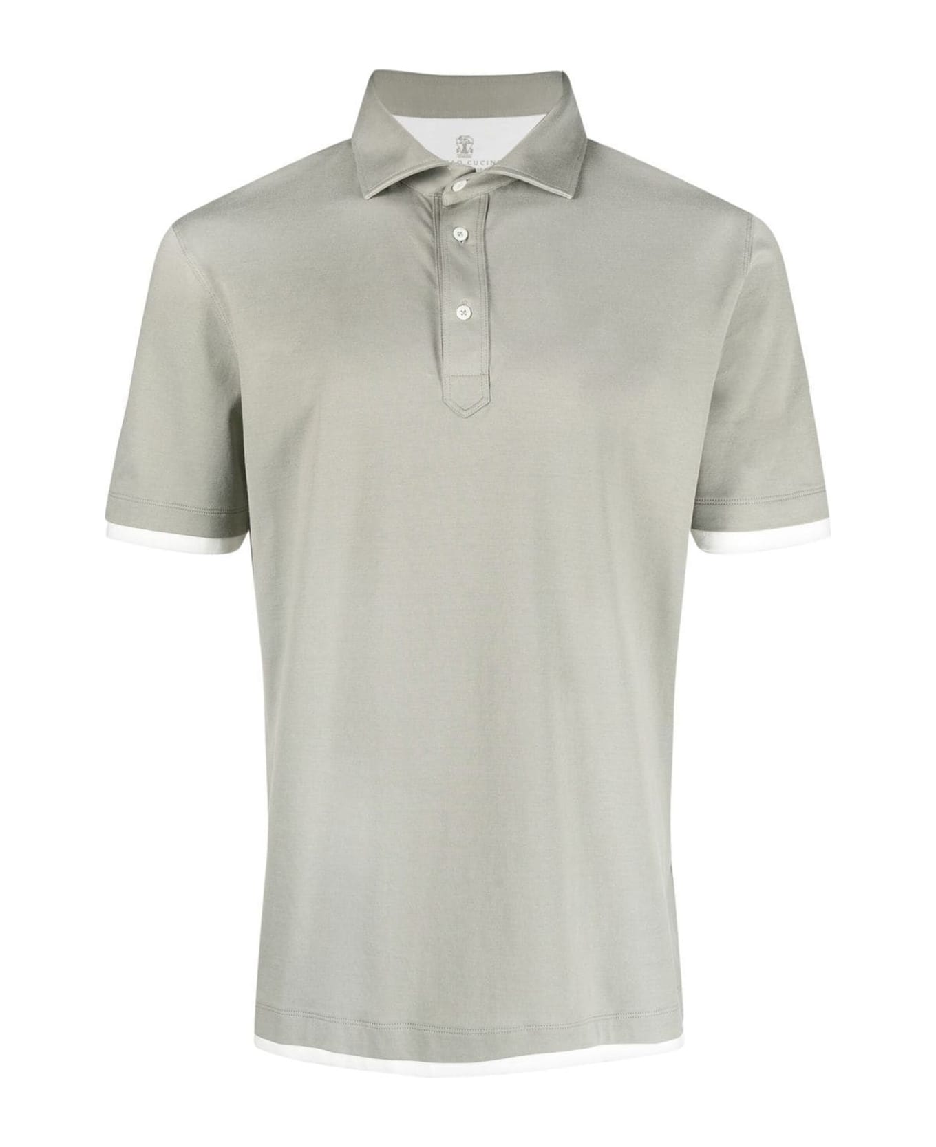 Brunello Cucinelli Cotton Polo Shirt - Green