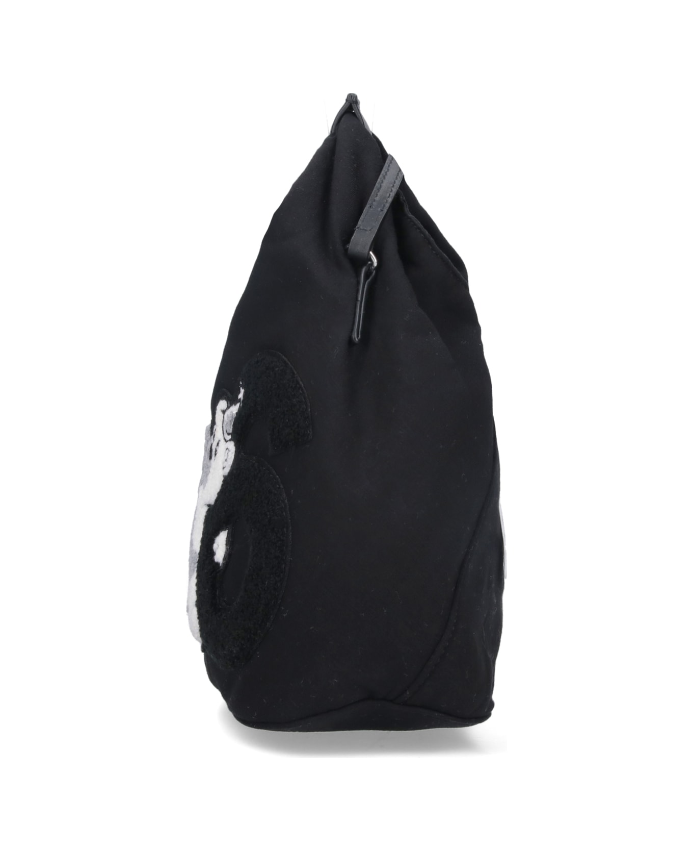 MM6 Maison Margiela Patch Detail Shoulder Bag - Black