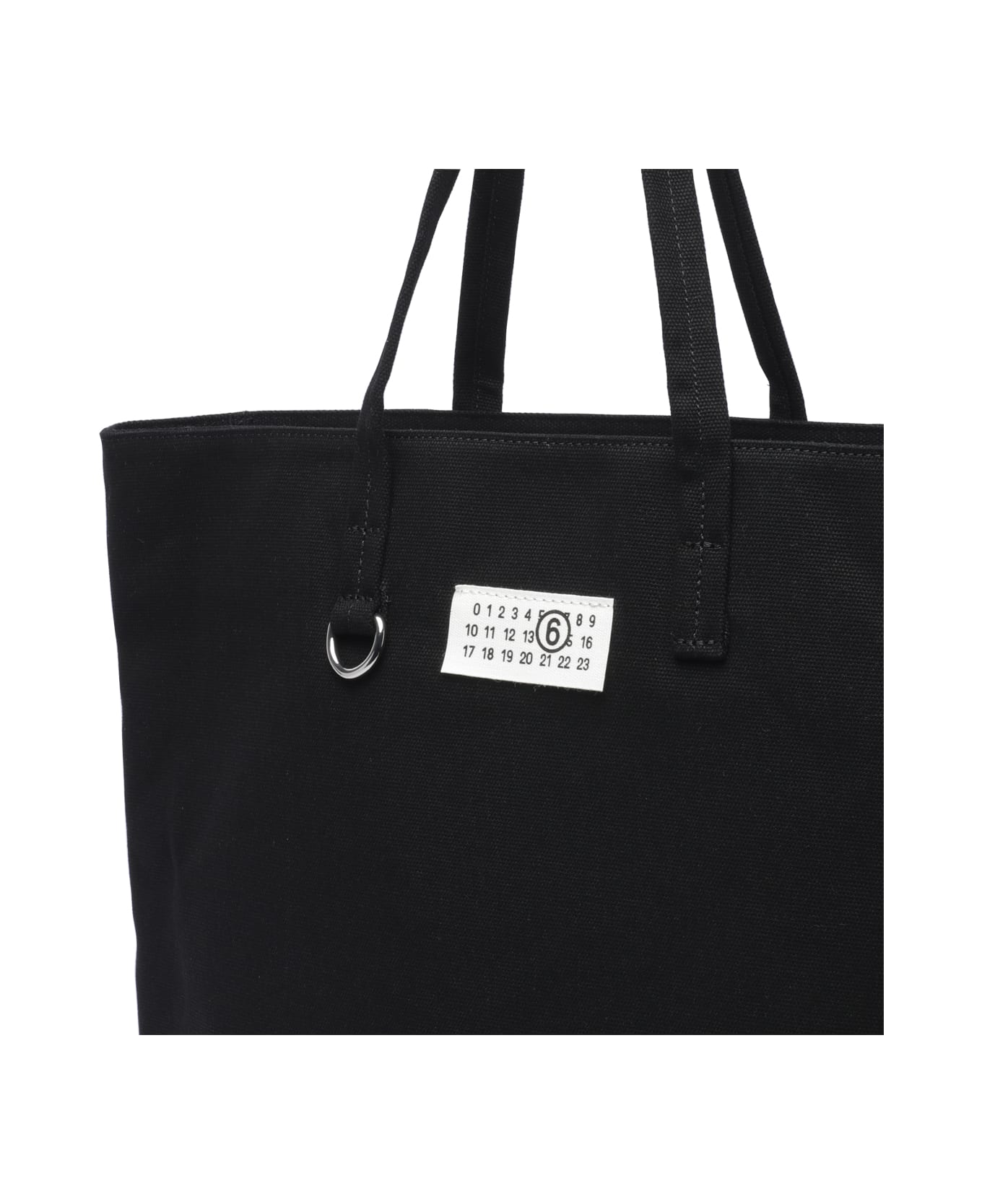 バッグ Maison Margiela Large Canvas Tote Bag Maison Margiela Large Cabas Tote Bag | Black | FARFETCH