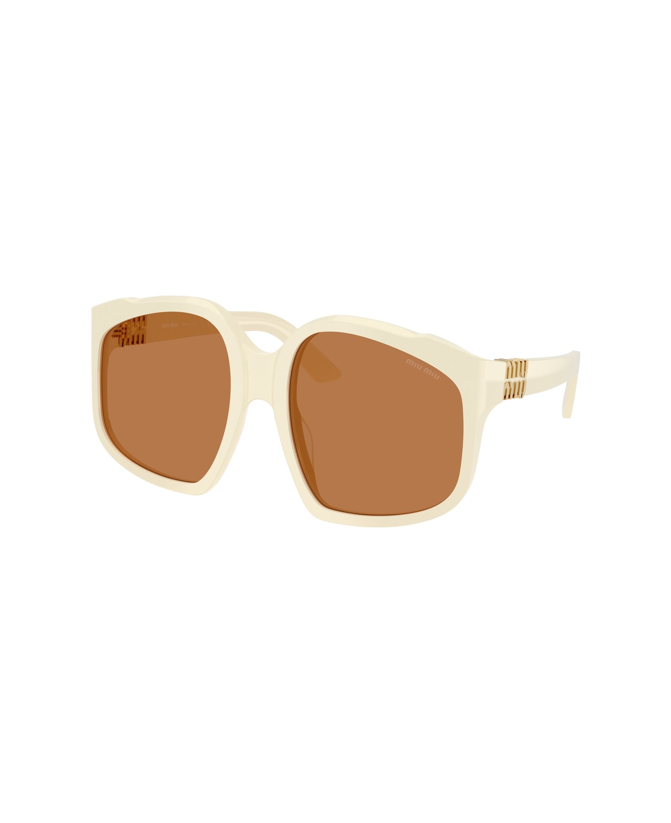Miu Miu 0mu A07s Ombre 21d90q - White Milk Sunglasses - Bianco