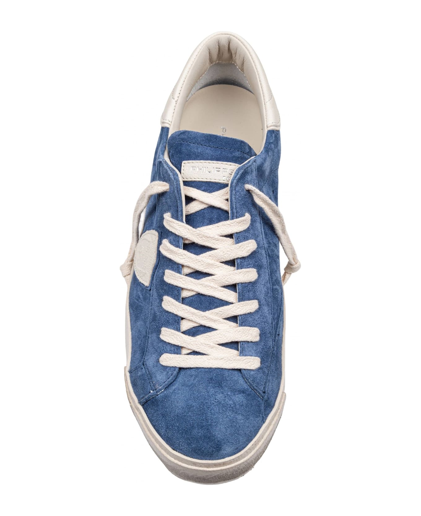Philippe Model Prsx Suede Sneakers Color Jeans Blue - Blue