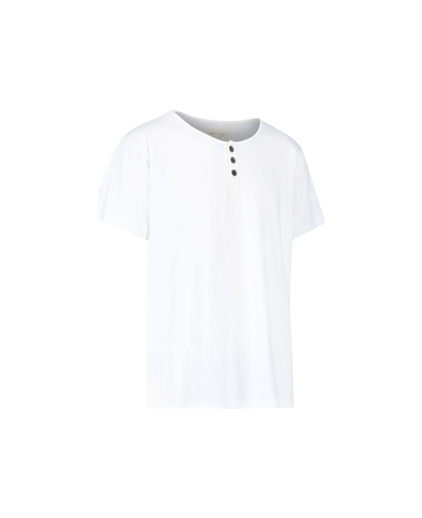 Greg Lauren 'henley' T-shirt - White