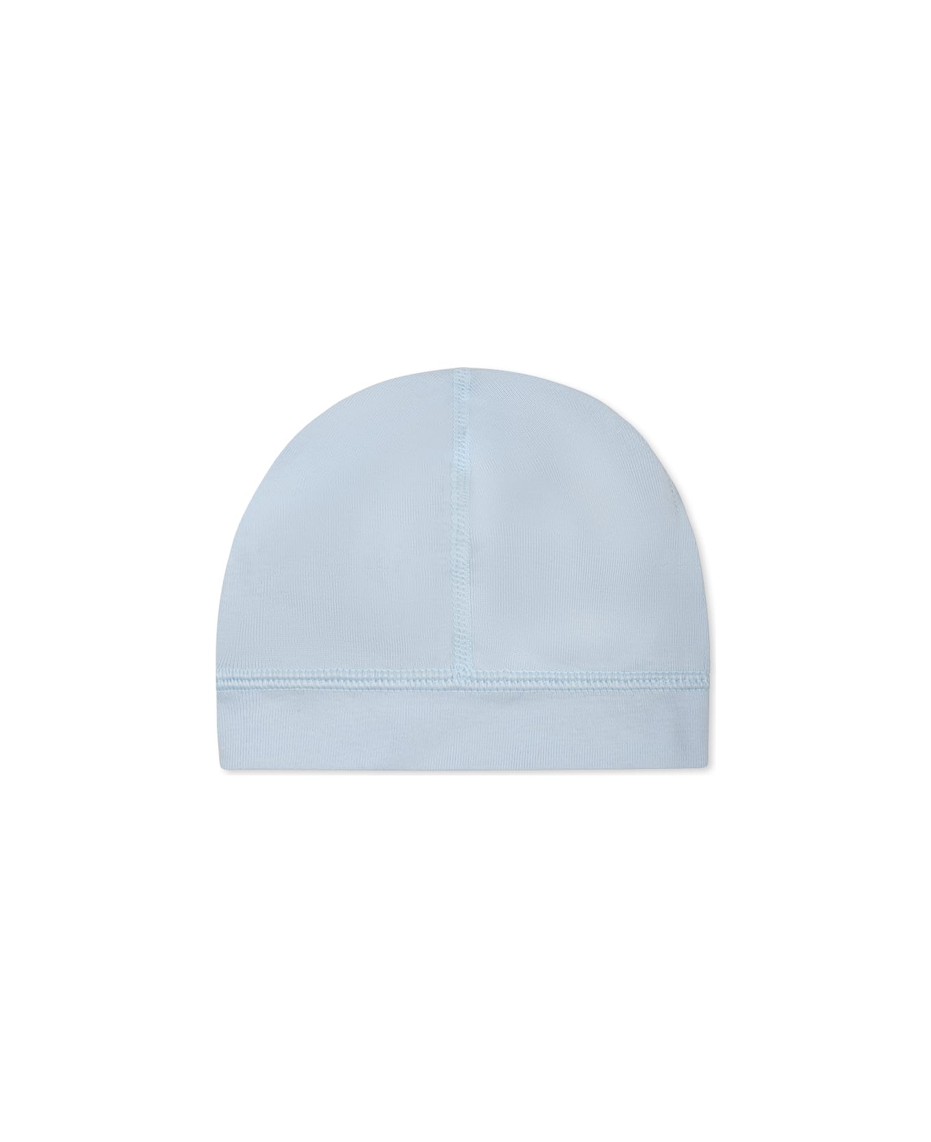 Petit Bateau Light Blue Hat For Baby Boy With Logo - Light Blue