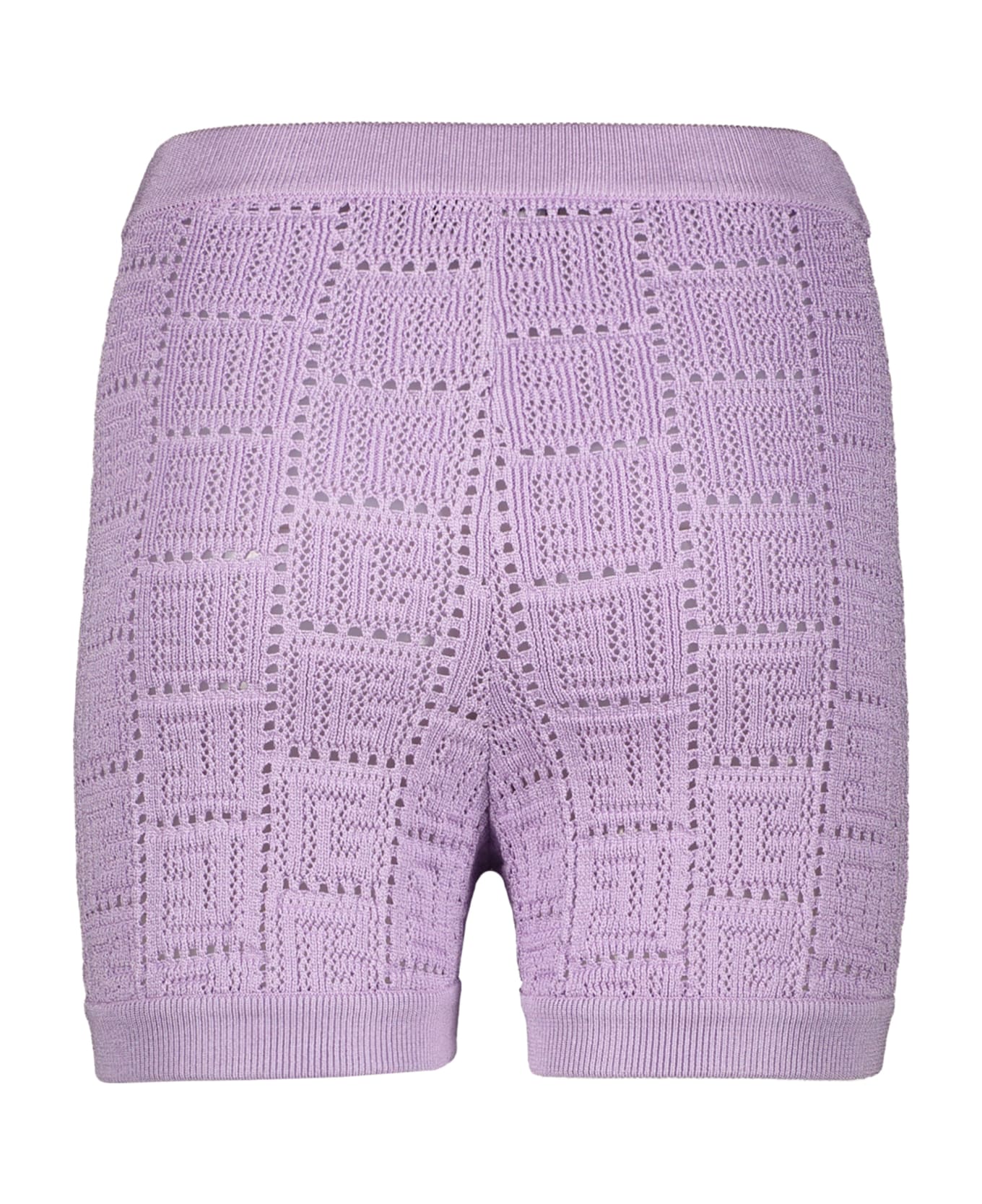 Balmain Knitted Shorts - Lilac