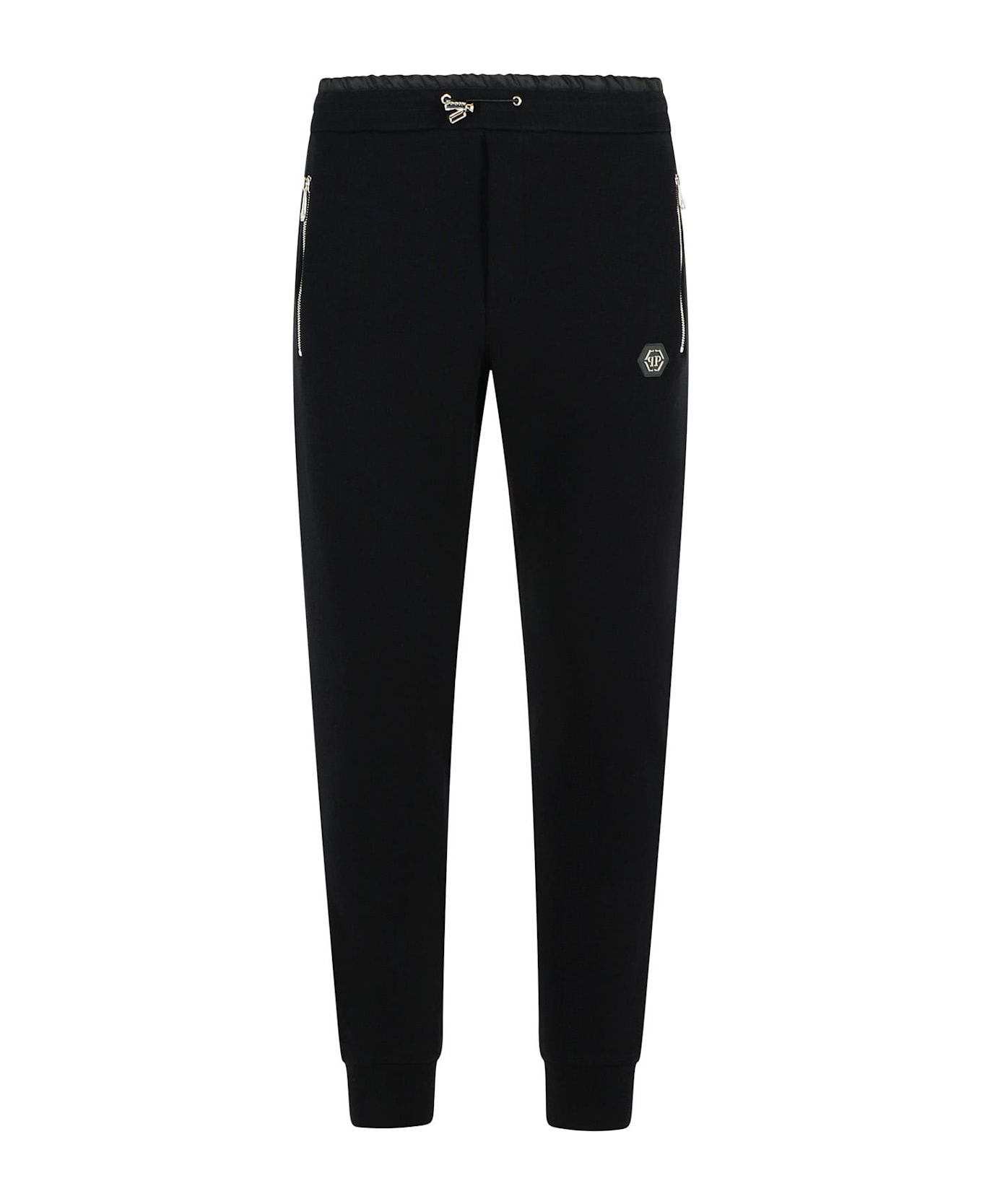 Philipp Plein 
jogger
 Black Cotton Pants - Black