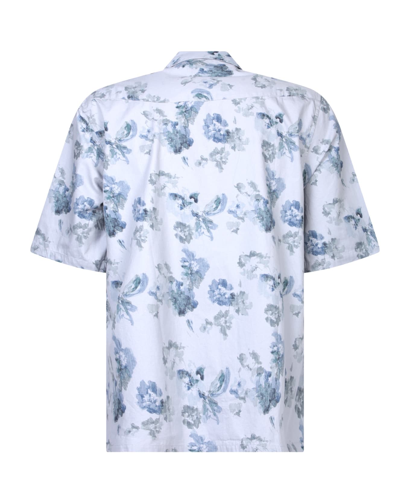Officine Générale Short Sleeves Light Blue Shirt - Blue シャツ
