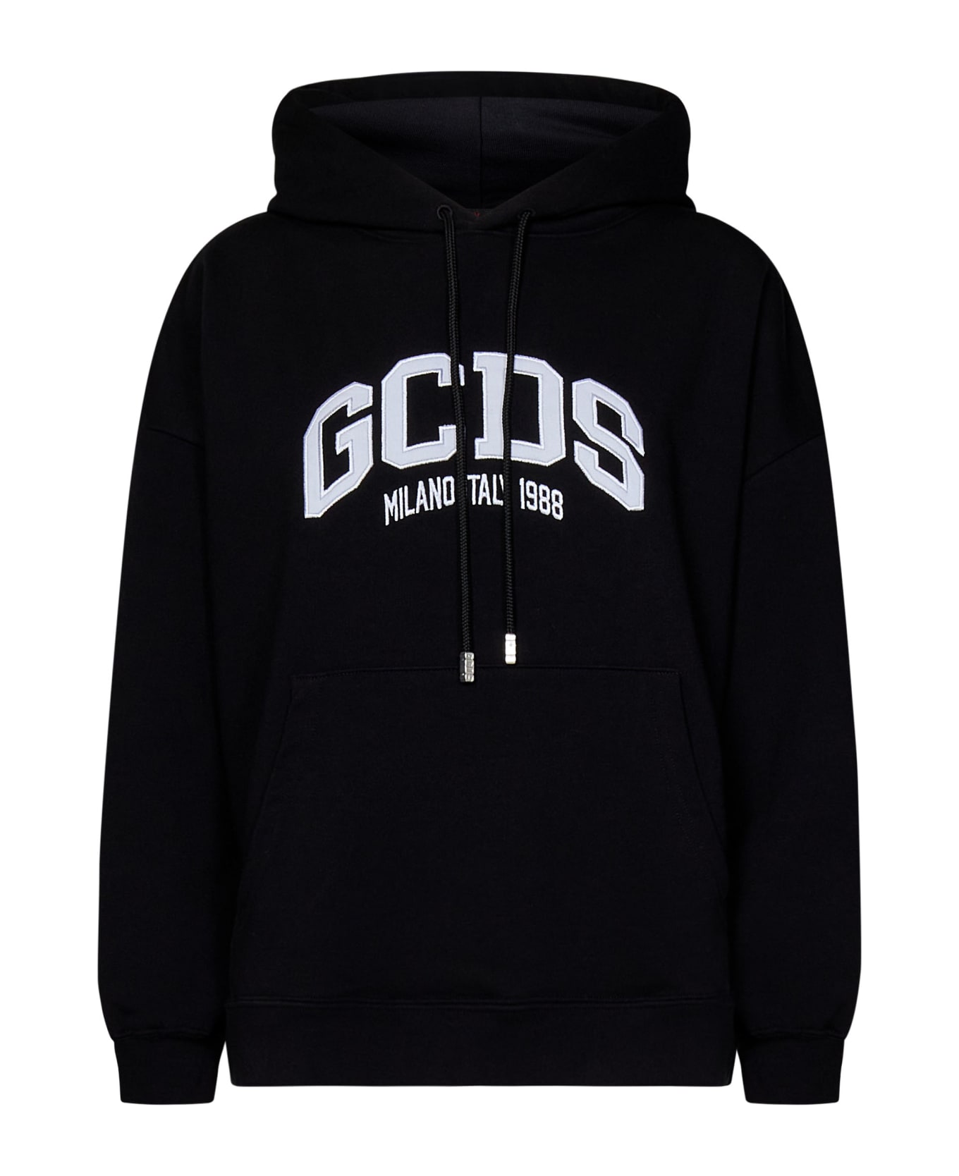 GCDS Logo Lounge Sweatshirt - Black フリース