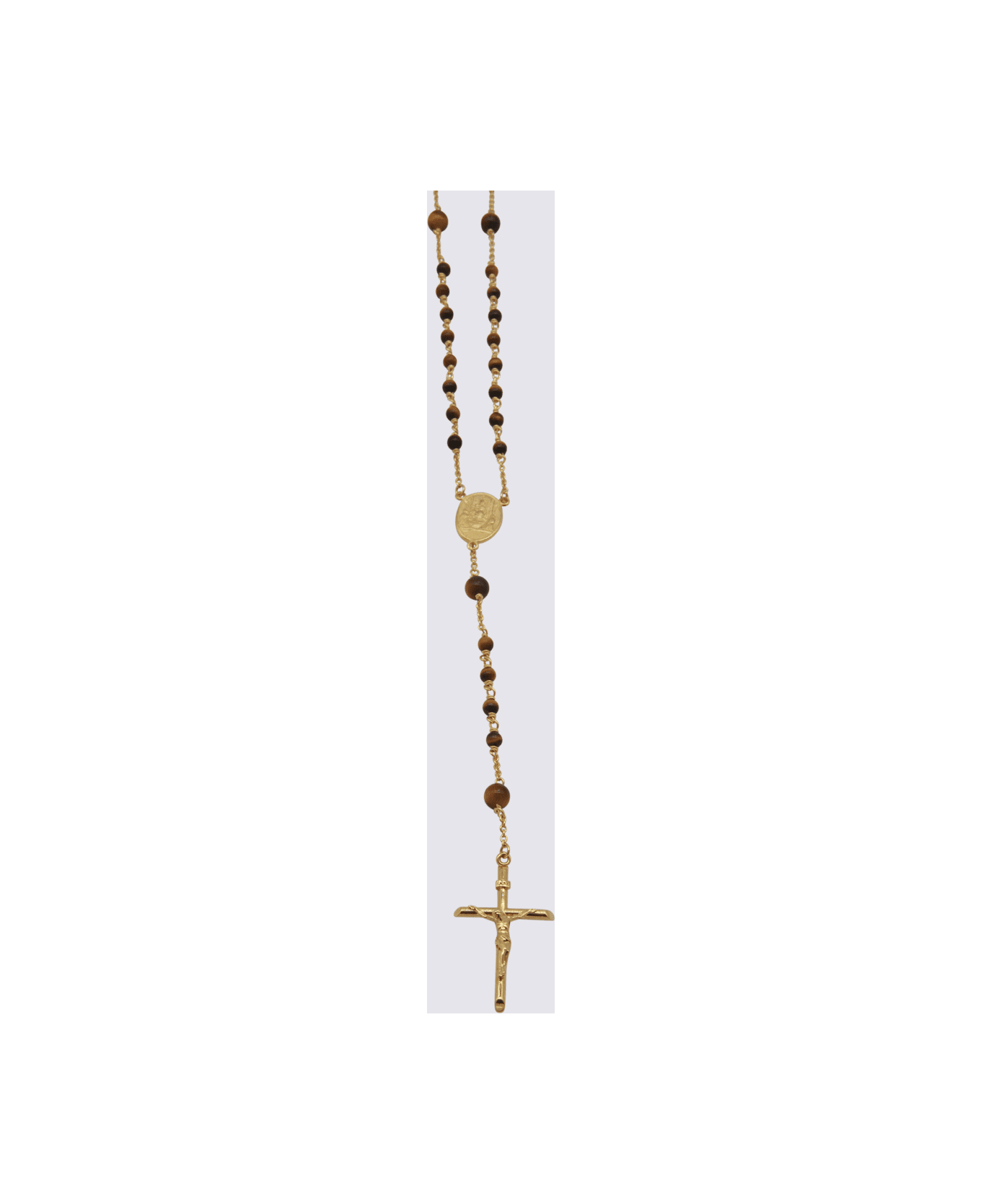 Dolce 
Gabbana Black And Gold Tone Necklace - Golden