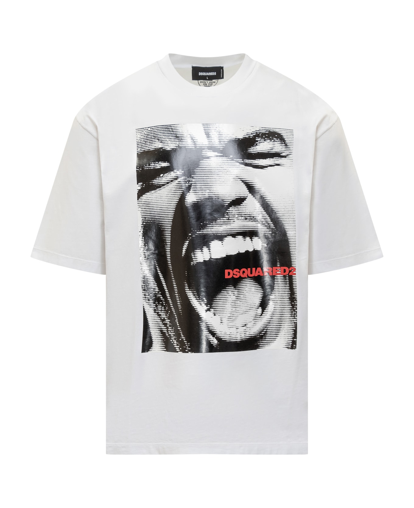 Dsquared2 Logo-print Round Neck T-shirt - WHITE
