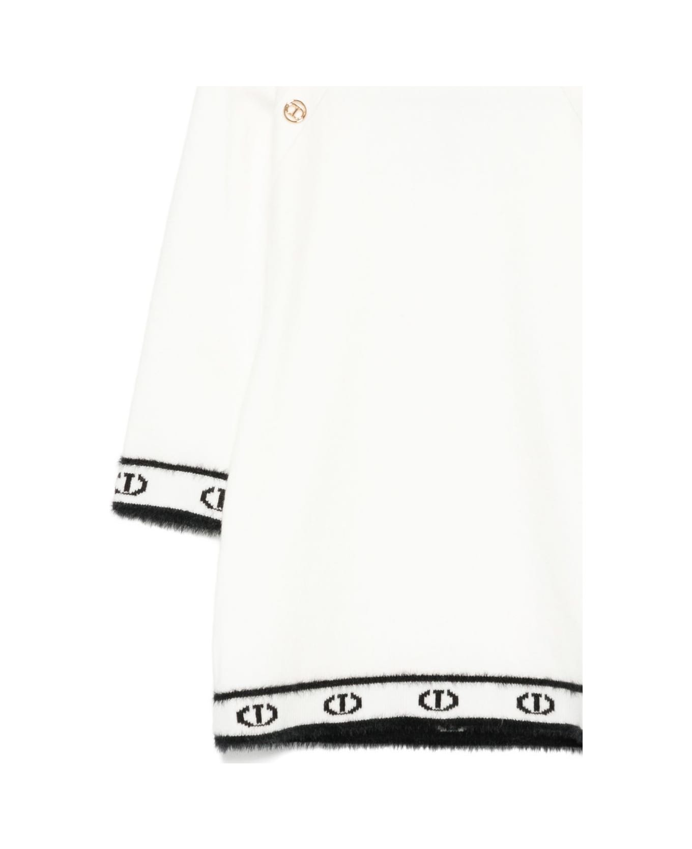 TwinSet Kids Logo Dress - White