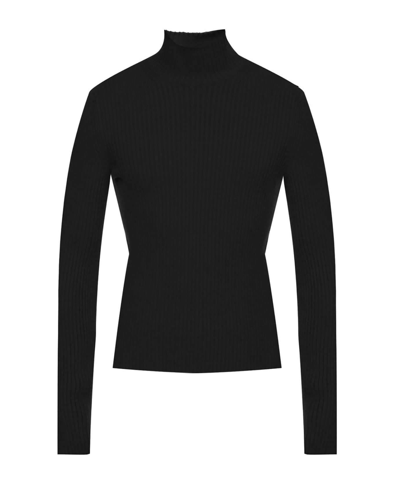 Balenciaga Ribbed Turtleneck Knit - Black