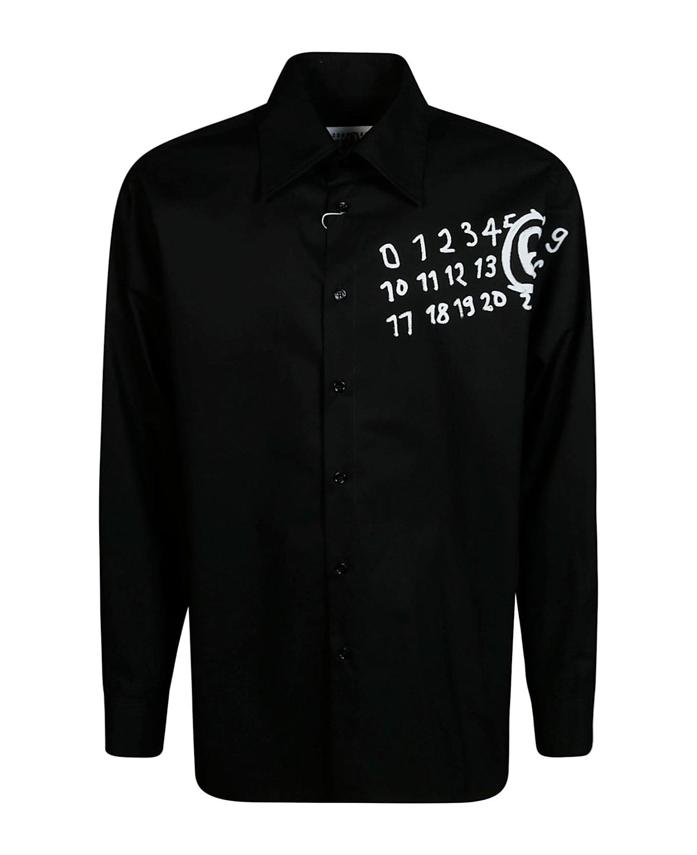 MM6 Maison Margiela Poplin Shirt - Nero