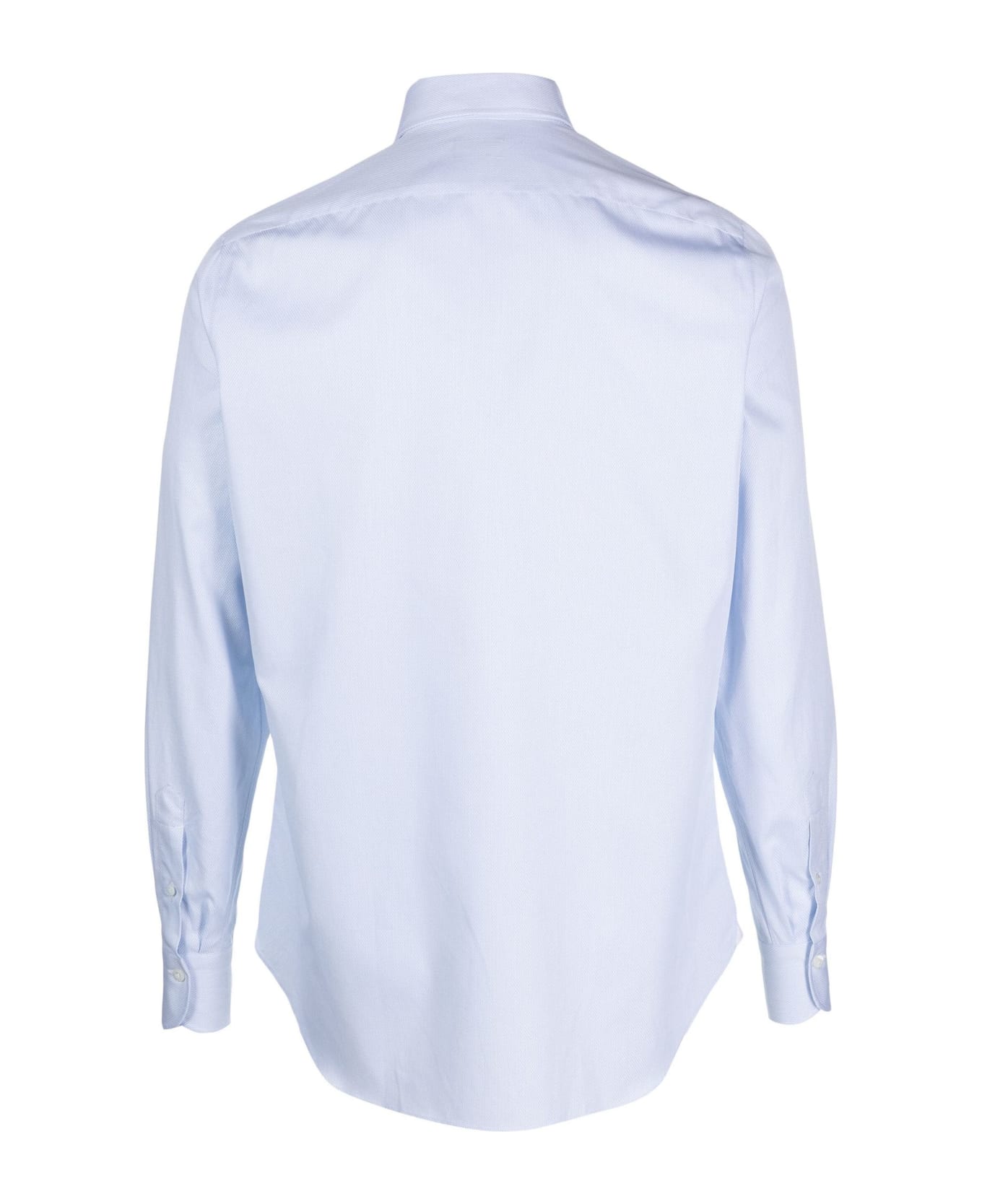 Finamore Light Blue Cotton Shirt - Blue