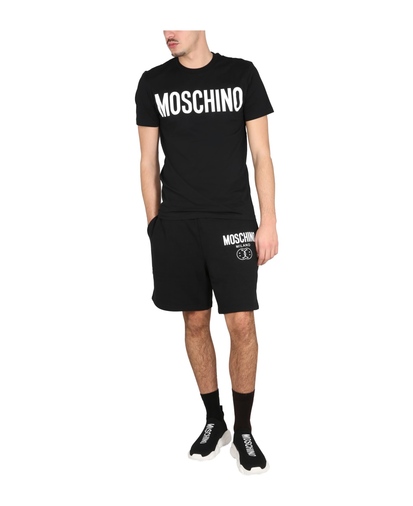 Moschino Crewneck T-shirt - Black