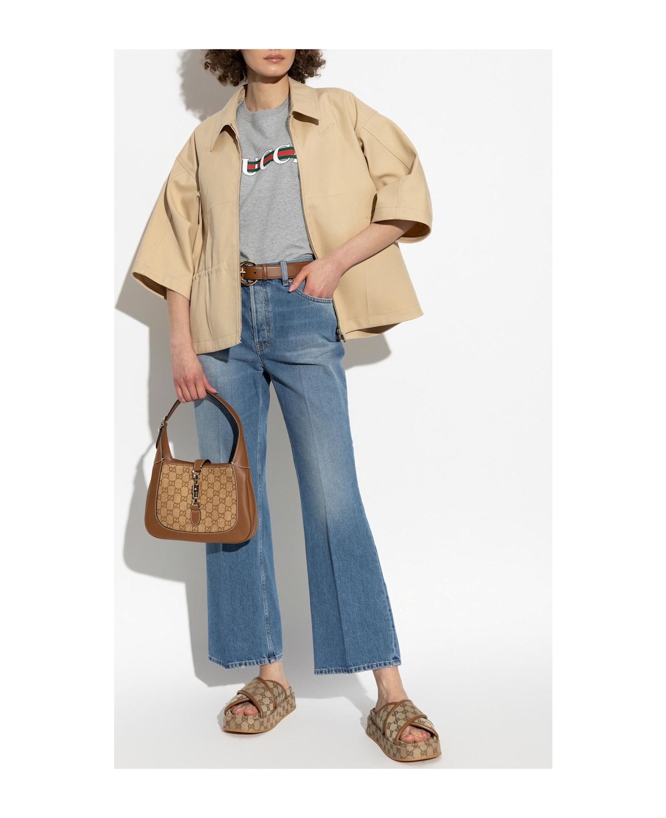 Gucci Jeans With Slightly Flared Legs - Blue