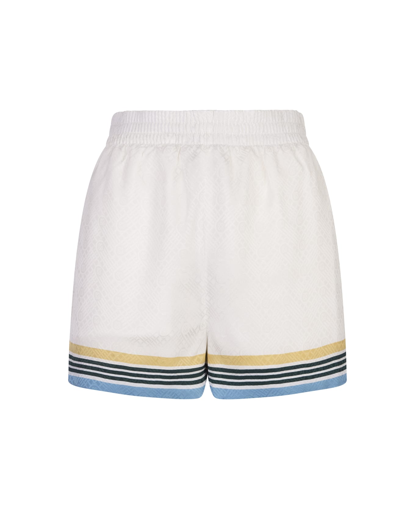 Casablanca Casa Way Silk Shorts - White