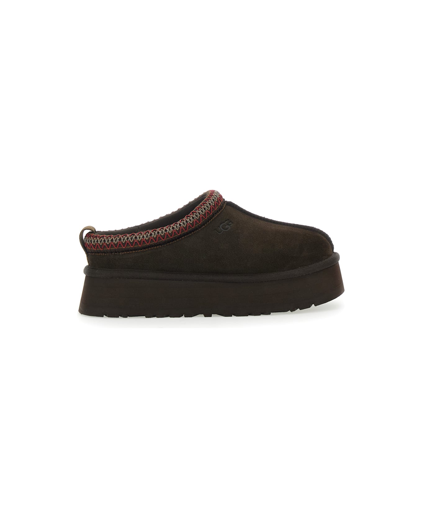 UGG 
tazz
 Brown Sabot With Embossed Logo In Suede Woman - Brown