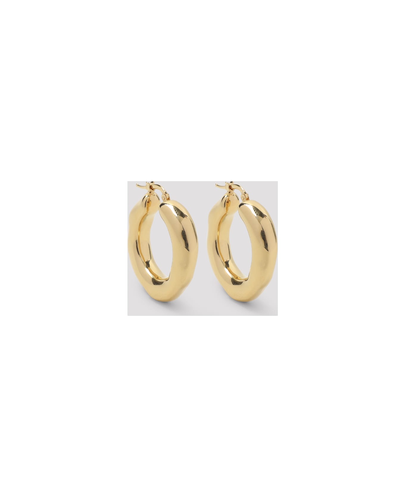 Jil Sander Brass Earrings - Gold
