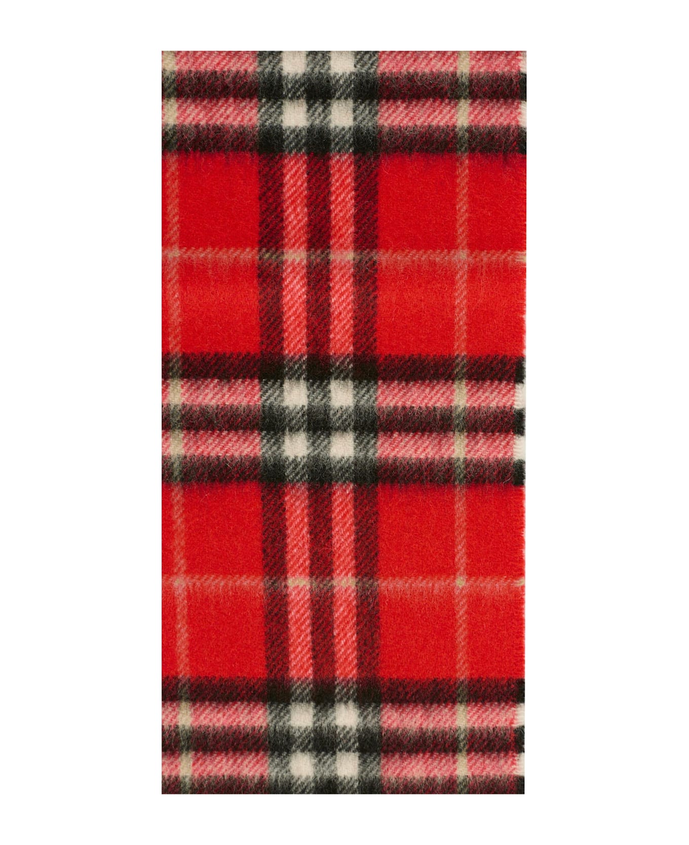 Burberry Red Scarf For Kids With Check