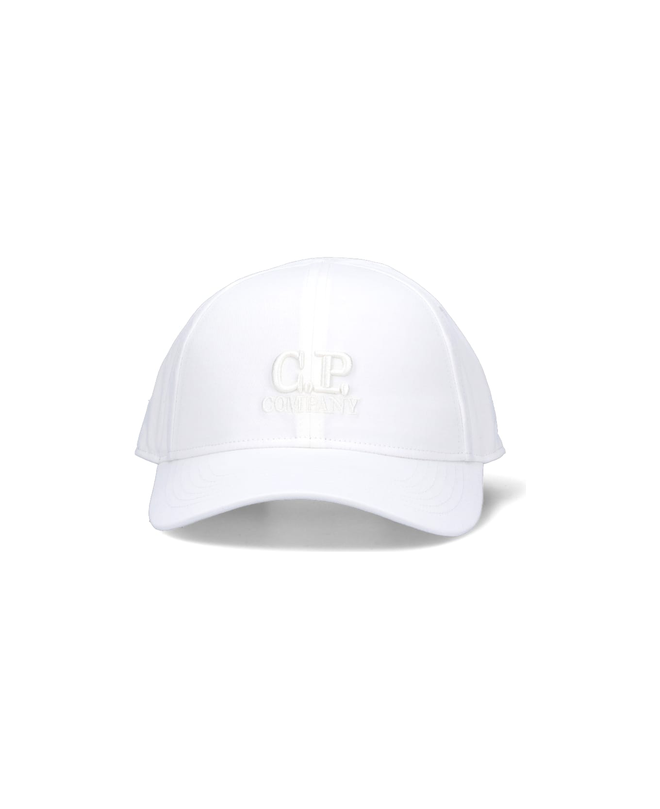 C.P. Company Logo Baseball Cap - GAUZE WHITE