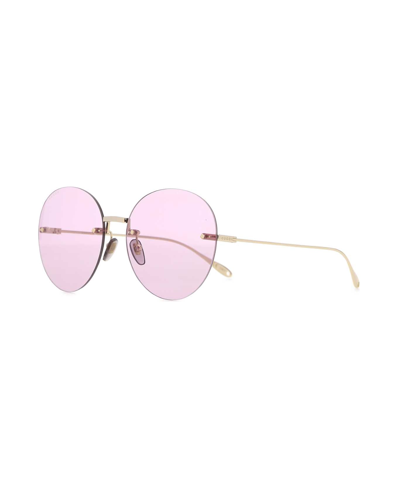 Gucci Gold Metal Sunglasses - 8052