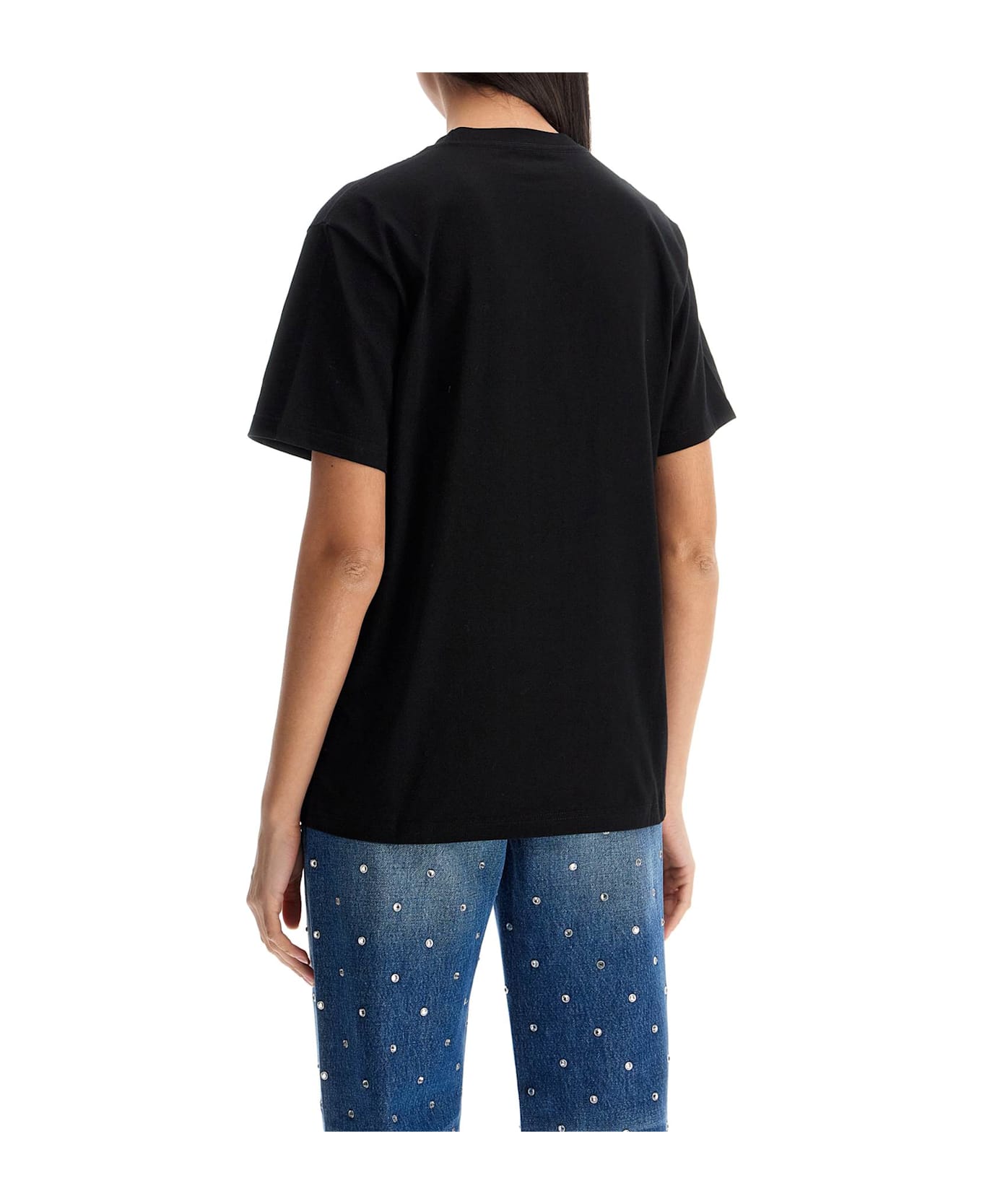 Versace Medusa Embroidered T-shirt - BLACK (Black)