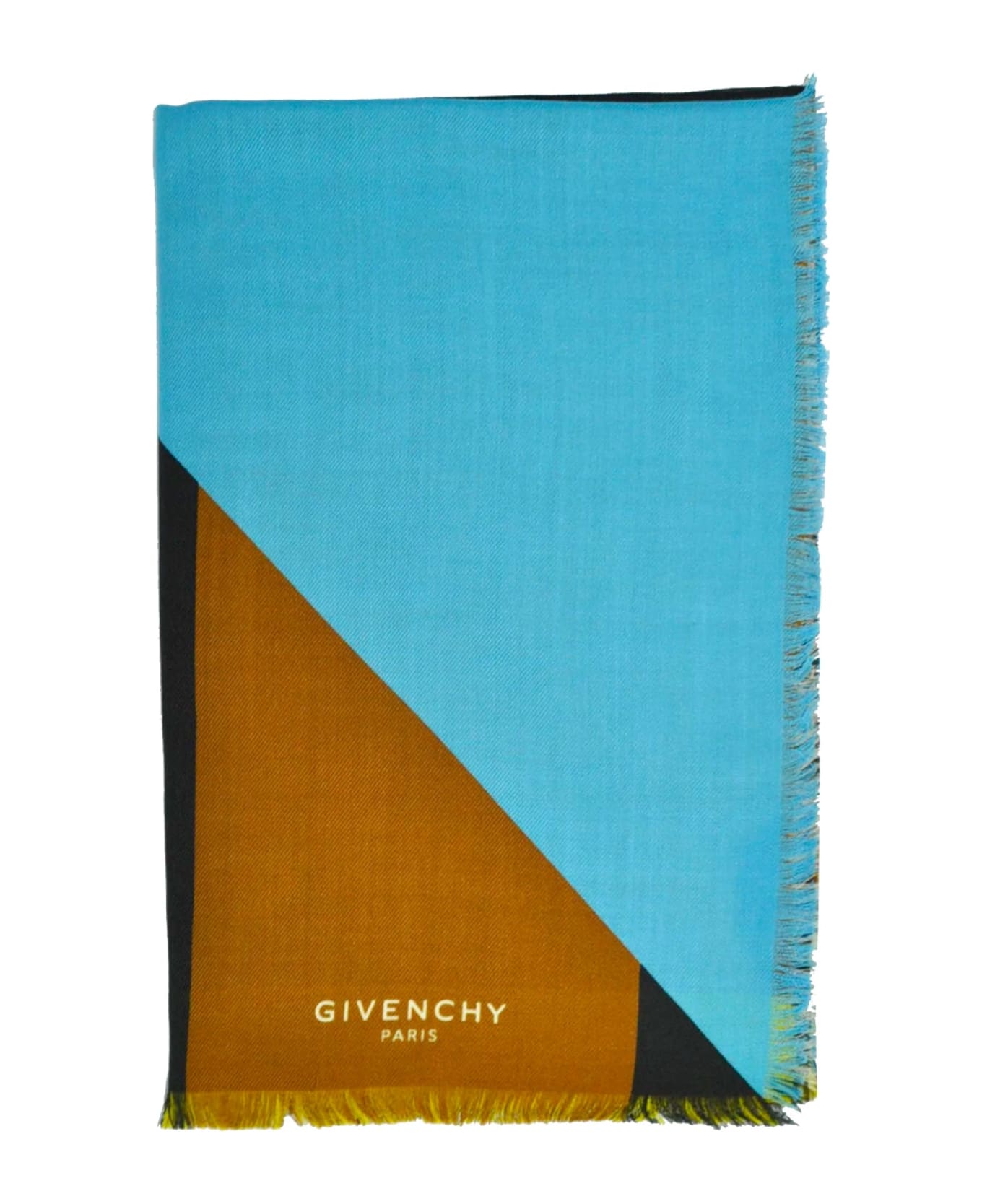 Givenchy Geometric Flag Design Scarf - Black