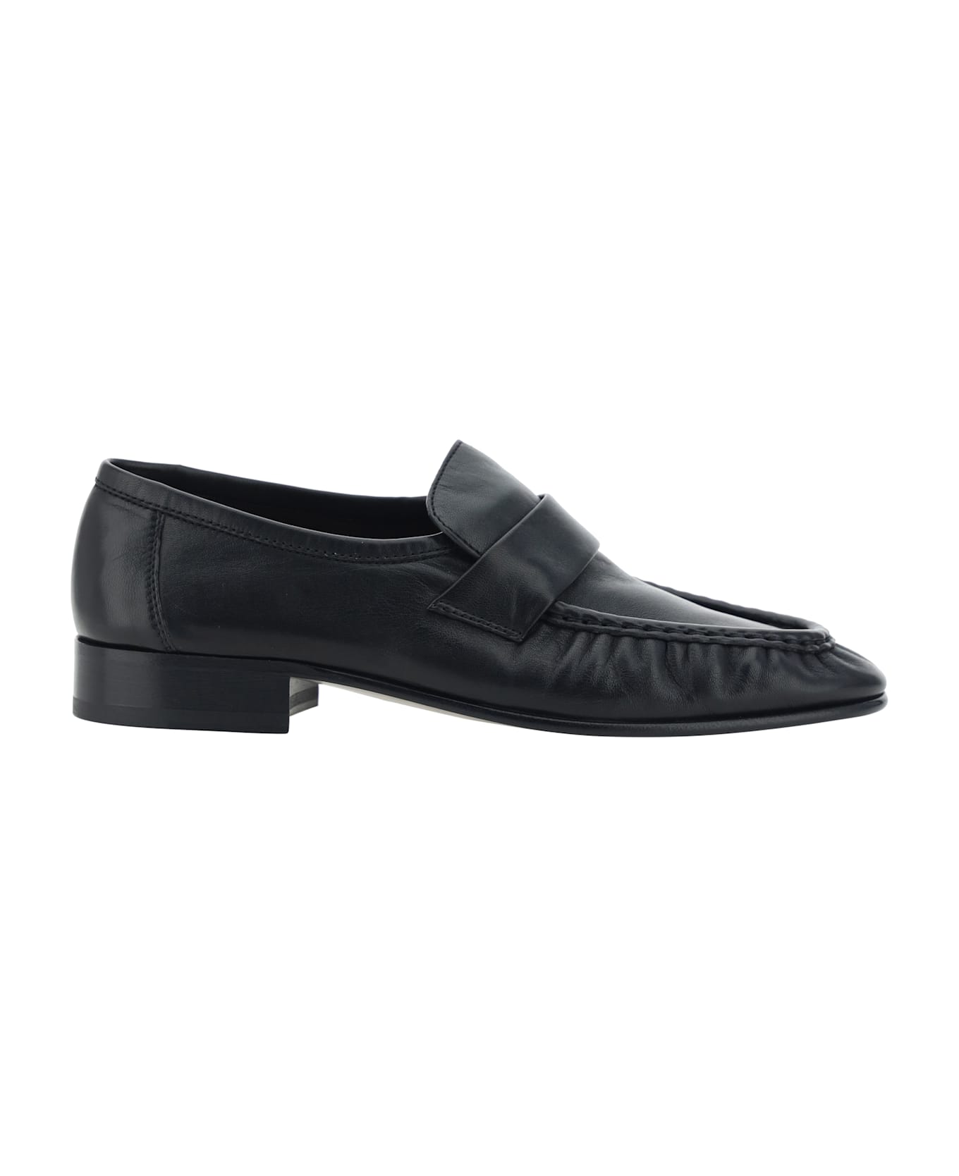 The Row Soft Loafers - Black