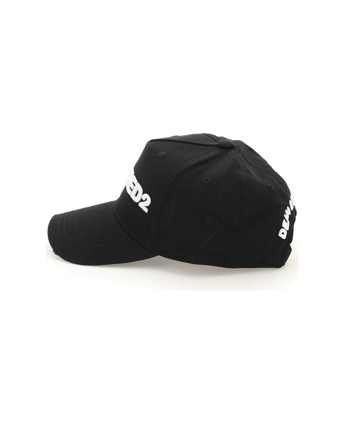 Dsquared2 Baseball Cap With Logo - Black 帽子